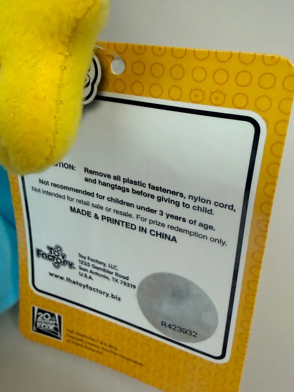 The Simpsons Maggie Simpson Plush Toy